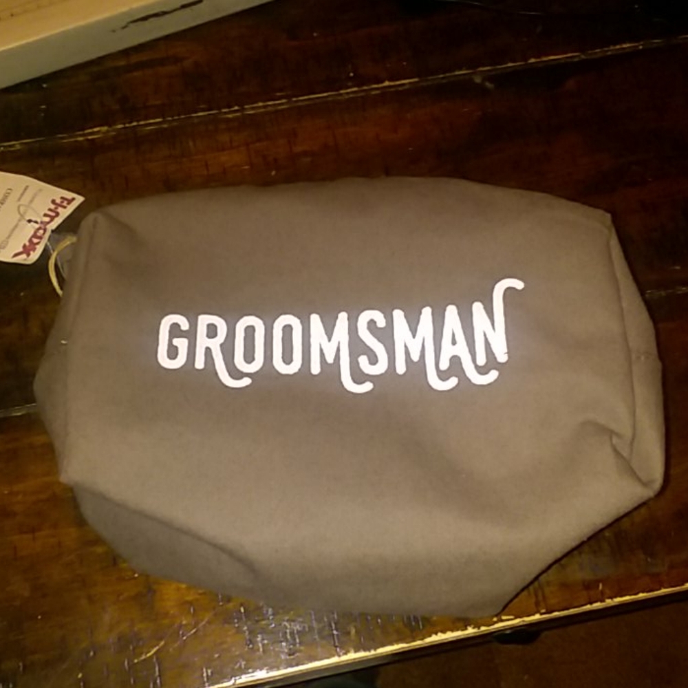 Mens Groomsman toiletry bag